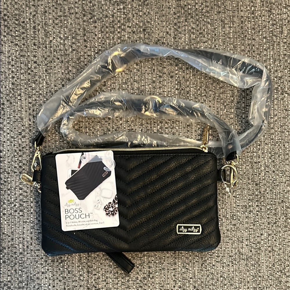 Itzy Ritzy Black Boss Pouch